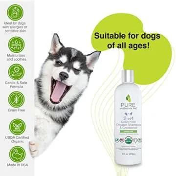 Organic 2-in-1 Dog Shampoo & Conditioner Lavender Mint
