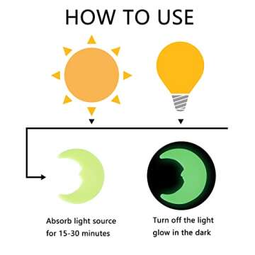 Glow in The Dark Stars - Ceiling Decor for Kids' Rooms