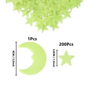 Glow in The Dark Stars - Ceiling Decor for Kids' Rooms