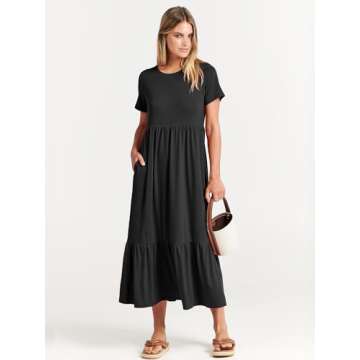 Trendy ANRABESS Women's Casual Summer Maxi Dress