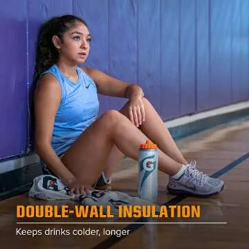 Gatorade Insulated Squeeze Bottle, Blue, 30oz