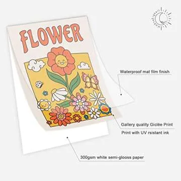 Habseligkeit 70s Vintage Wall Art Prints for Girls