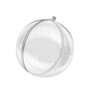 25 DIY Clear Fillable Plastic Christmas Ornaments