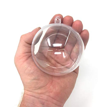 25 DIY Clear Fillable Plastic Christmas Ornaments