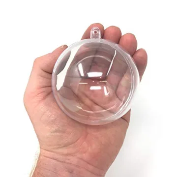 25 DIY Clear Fillable Plastic Christmas Ornaments