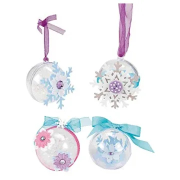 25 DIY Clear Fillable Plastic Christmas Ornaments