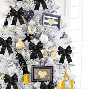 1.5Inch X 10 Yards Christmas Velvet Ribbon,1.5" Wide Wired Ribbon for Christmas Crafts Decoration, Wrapping (Black, 1.5"-10 Yard)