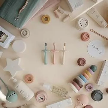 mushie Star Toddler Training Toothbrush (Shifting Sand)