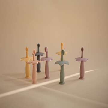 mushie Star Toddler Training Toothbrush (Shifting Sand)