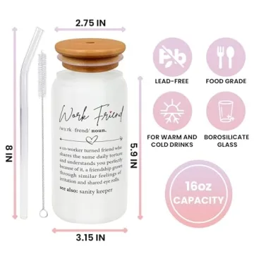 16 Oz Can Glass for Women - Perfect Gift Idea