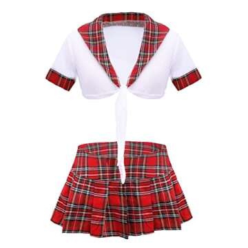 JanJean Schoolgirl Uniform Costume Set for Cosplay Fun