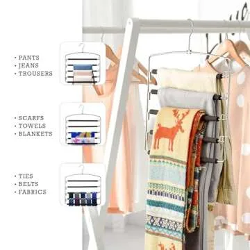 HOUSE DAY Magic Pants Hangers - Space Saving Organizers