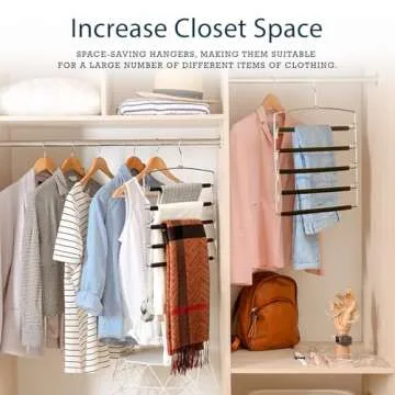 HOUSE DAY Magic Pants Hangers - Space Saving Organizers