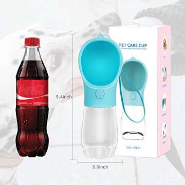 MAEXUS Dog Water Bottle, Travel Water Bowls for Dogs, Portable Dog Bowl with Leak Proof, Puppy Water...