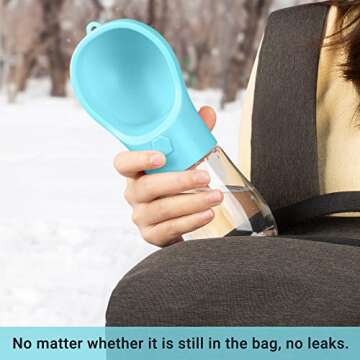 MAEXUS Portable Dog Water Bottle for Hiking and Travel