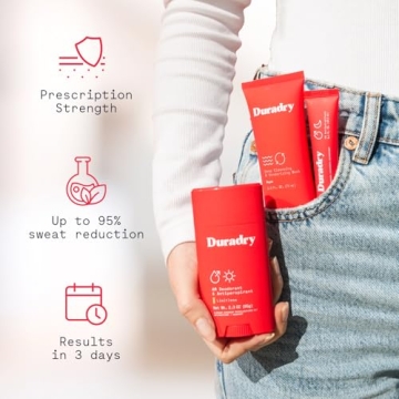 Duradry 3-Step System for Sweat Control for Men and Women