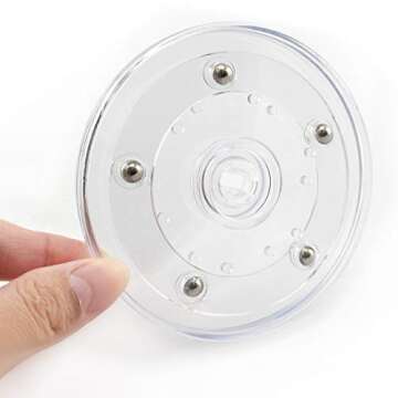 SDTC Tech 4 Inch Lazy Susan Turntable for Easy Organization