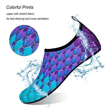 WateLves Water Shoes for Womens Mens Barefoot Quick-Dry Aqua Socks for Beach Swim Surf Yoga Exercise...