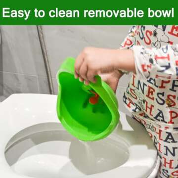 Soraco Frog Potty Training Urinal for Toddler Boys with Funny Aiming Target, Frog Pee Training (Green)