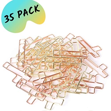 Mr. Pen Cross Paper Clips - 35 Pack for Organization