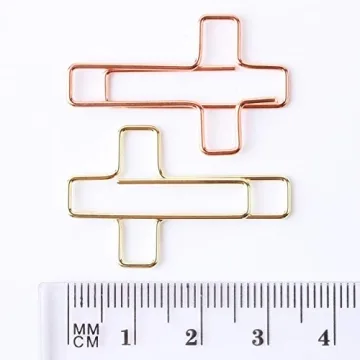 Mr. Pen Cross Paper Clips - 35 Pack for Organization