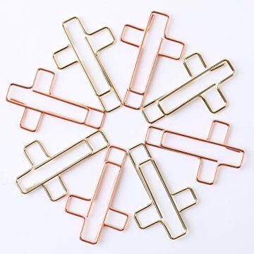 Mr. Pen Cross Paper Clips - 35 Pack for Organization
