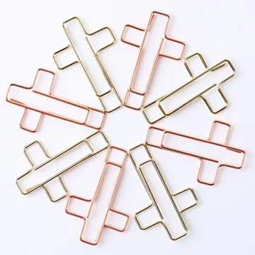 Mr. Pen Cross Paper Clips - 35 Pack for Organization
