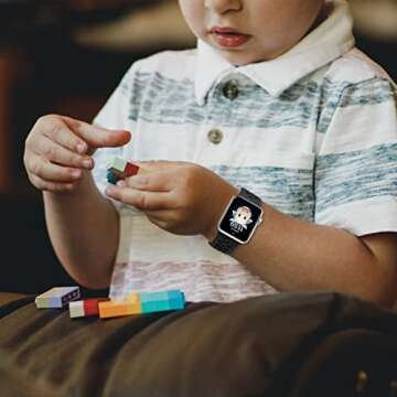 Compatible with Kids Apple Watch Band, Waterproof Silicone Strap for Boys Girls, Compatible with Apple Watch Series 9/8/7/6/5/4/3/2/1/SE 38mm 40mm 41mm & 42mm 44mm 45mm
