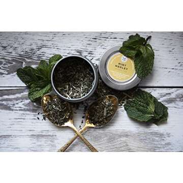 Golden Moon Tea Variety Pack - 9 Loose Leaf Tea Sampler - Organic Black, Green, White, and Herbal Teas Gift Set