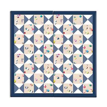 Galison Gray Malin The Beach 2 in 1 Game Set, Checkers and Backgammon – Perfect for Game Night – Features Iconic Gray Malin Photography, Sturdy Storage Box Included, Makes a Great Gift Idea