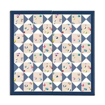 Galison Gray Malin The Beach 2 in 1 Game Set, Checkers and Backgammon – Perfect for Game Night – Features Iconic Gray Malin Photography, Sturdy Storage Box Included, Makes a Great Gift Idea