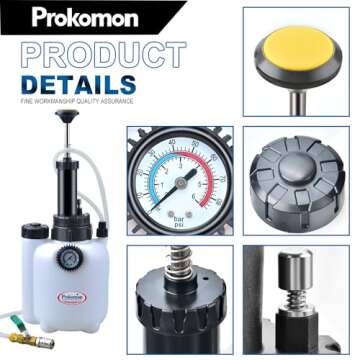 Prokomon 3 Liters Transmission Fluid Pump Oil Filling Filler System Fluid Transfer Pump Tool with Ad...