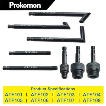 Prokomon 3 Liters Transmission Fluid Pump Oil Filling Filler System Fluid Transfer Pump Tool with Adapters