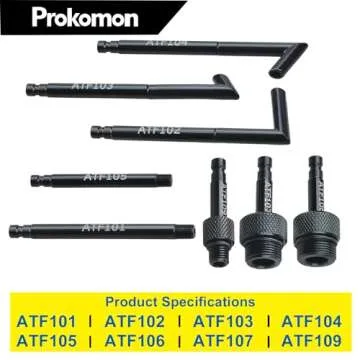 Prokomon 3 Liters Transmission Fluid Pump Oil Filling Filler System Fluid Transfer Pump Tool with Adapters