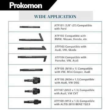 Prokomon 3 Liters Transmission Fluid Pump Oil Filling Filler System Fluid Transfer Pump Tool with Adapters