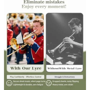 WINDIHOUES Trombone & Trumpet Lyre for Marching Band