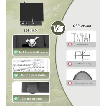 WINDIHOUES Trombone & Trumpet Lyre for Marching Band