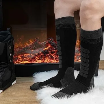 KEECOW Merino Wool Ski Socks - Warm & Comfortable Winter Wear