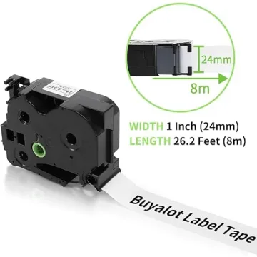 Quality Buyalot Laminated Label Tape for Brother 4 Pack