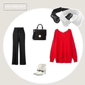 Joyci European Faux Collar Choker Necklace Set for Women