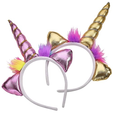 Pack of 12 Unicorn Headbands for Kids and Adults