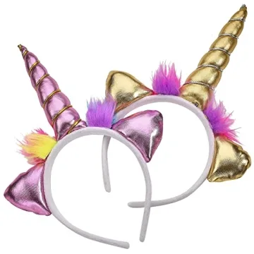 Pack of 12 Unicorn Headbands for Kids and Adults