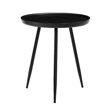 MH London Modern Side Table - Dilan Tri Pin End Table, Handcrafted Solid Wood