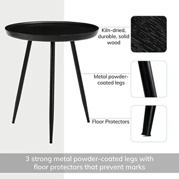 MH London Round Side Table - Dilan Tri Pin End Table