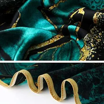 Luxurious STARWHISPER Mulberry Silk Square Scarf 27x27