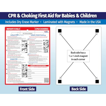Infant CPR & Choking Magnet - First Aid Guide