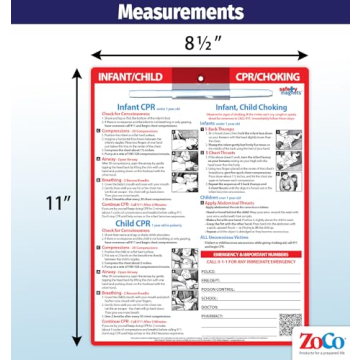 Infant CPR & Choking Magnet - First Aid Guide