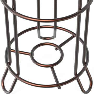 Simple Houseware Bathroom Toilet Tissue Paper Roll Storage Holder Stand, Bronze