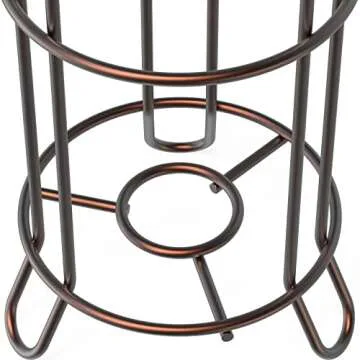 Simple Houseware Bathroom Toilet Tissue Paper Roll Storage Holder Stand, Bronze