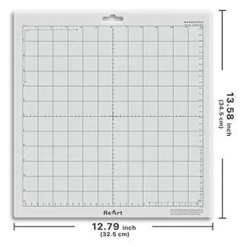 ReArt Cutting Mat for Silhouette Cameo 3 Packs 12” x 12” - Standard Grip Adhesive Cutting Mat Re...